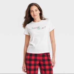 Women’s “Sleigh What?” Holiday Pajama T-Shirt